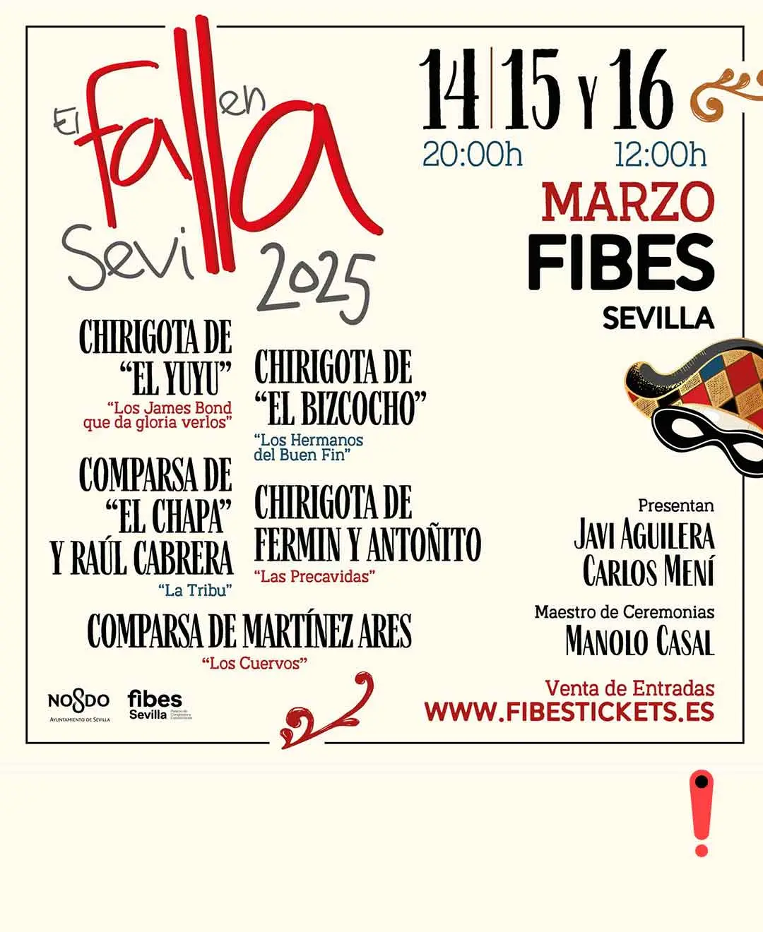 El Falla a Siviglia 2025: lo spirito del Carnaval de Cádiz arriva in città