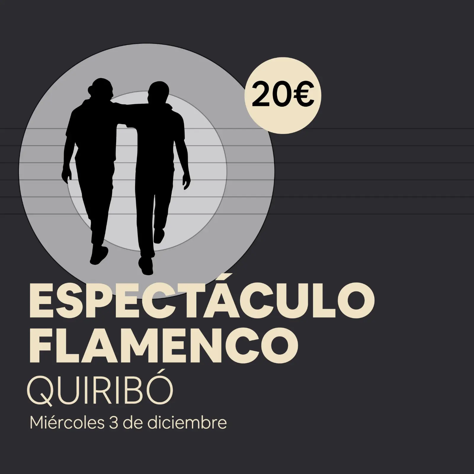Entradas espectáculo flamenco Quiribó Miércoles 3 de diciembre