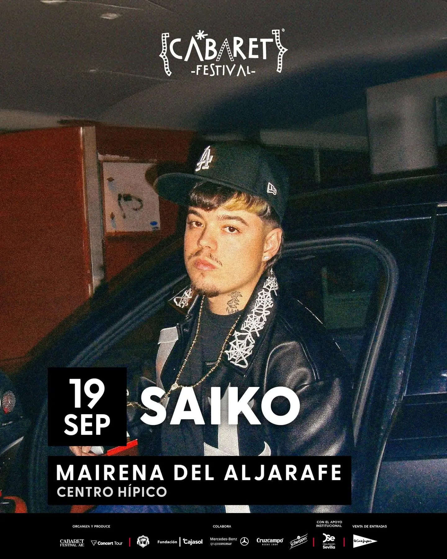 Saiko + DJs convidados – Cabaret Festival Mairena em Sevilha