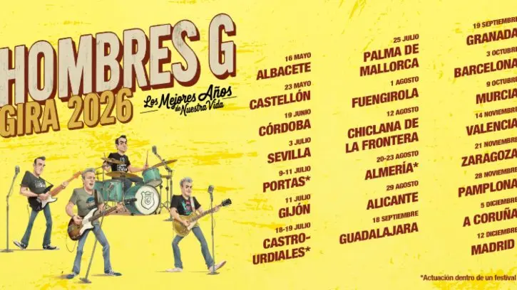 Concerto Hombres G – Los Mejores Años de nuestra vida a Siviglia