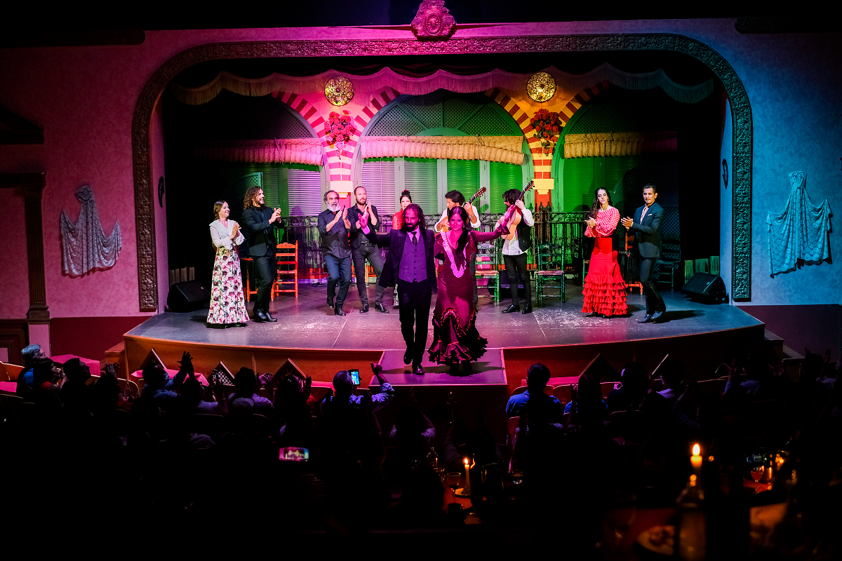 Espectáculo flamenco con cena en El Palacio Andaluz en la Isla de la Cartuja de Sevilla