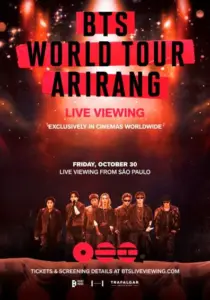 Cartel de BTS World Tour Arirang in Sao Paulo: Live