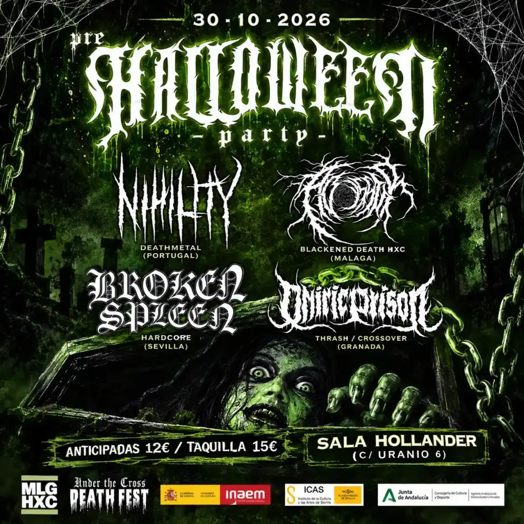 Plakat der Pre Halloween Party in Sala Holländer, 30. Oktober 2026