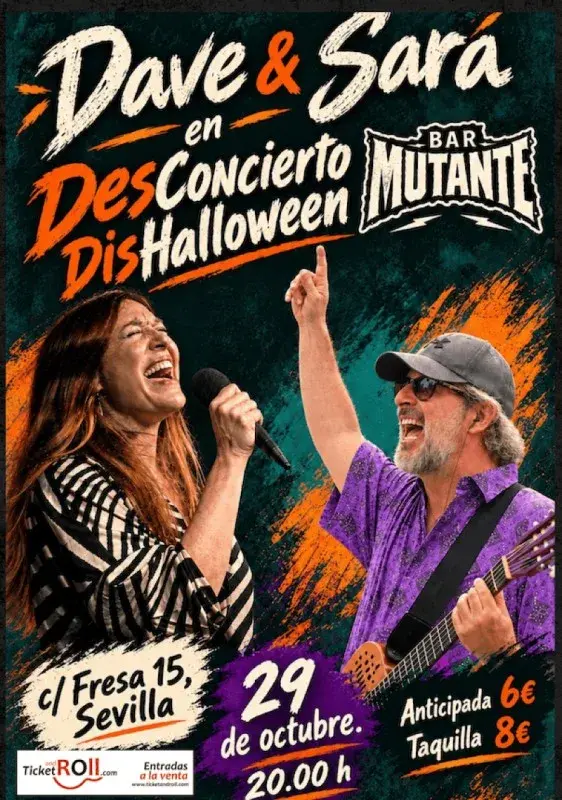 Dave & Sara Desconcierto DisHalloween no Bar Mutante