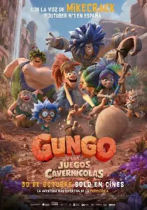 Cartel de Gungo y los juegos cavernícolas