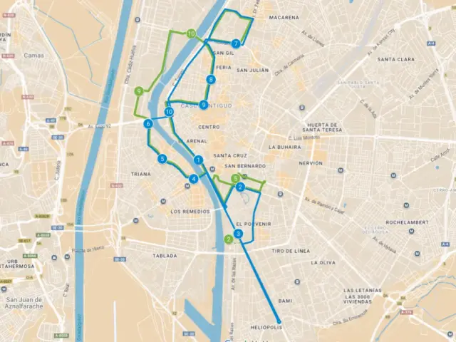 Autobús panorámico Sevilla Sevirama