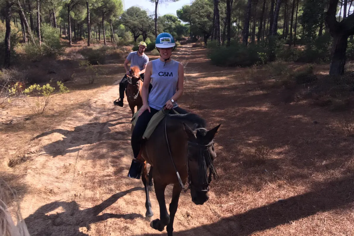 Paseo a caballo en Doñana