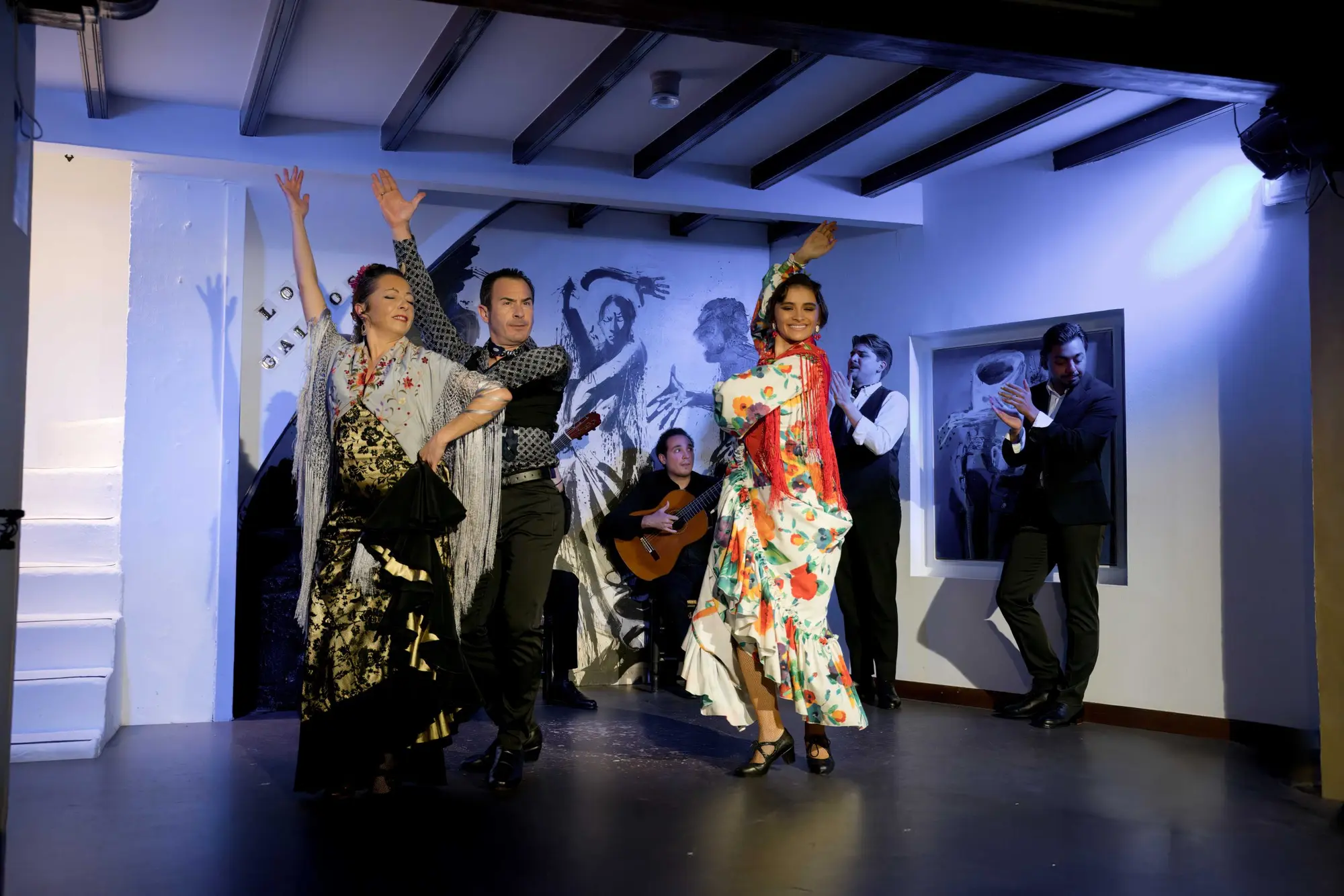 Espectáculo de flamenco en un tablao